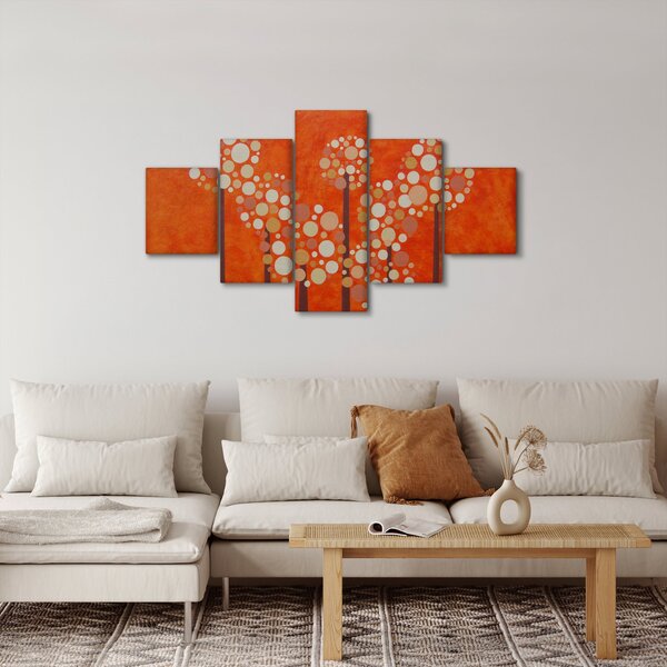 Obraz - Oranžový les (125x70 cm)