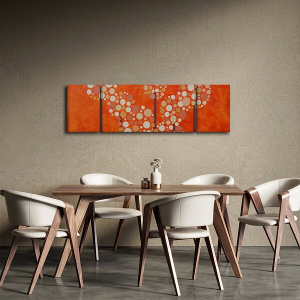 Obraz - Oranžový les (170x50 cm)