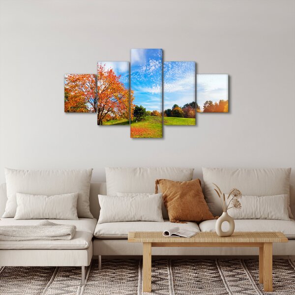 Obraz - Podzimní krajina (125x70 cm)