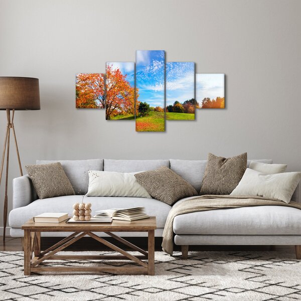 Obraz - Podzimní krajina (125x70 cm)