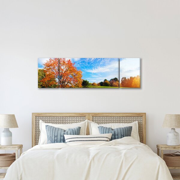 Obraz - Podzimní krajina (170x50 cm)