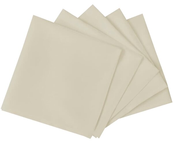 Jídelní ubrousky 10 ks krémové 50x50 cm 131438