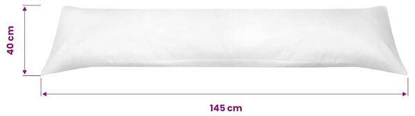 Polštář pro tělo pro spaní na boku 40x145 cm bílý 131582