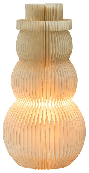 Vánoční dekorace Stolní lampa BANGA Sněhulák 51 cm Béžová