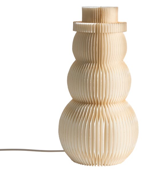 Vánoční dekorace Stolní lampa BANGA Sněhulák 51 cm Béžová