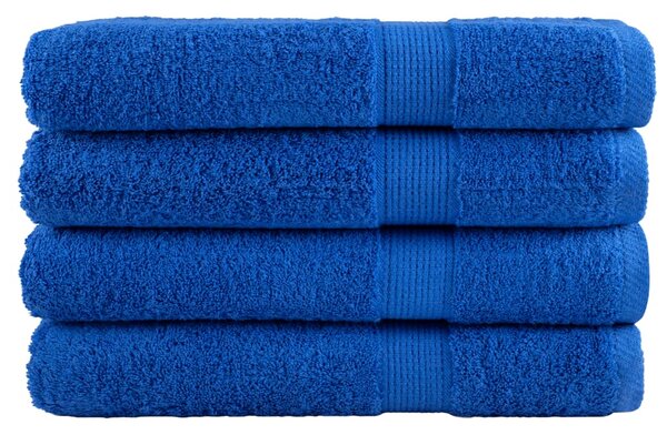 Prémiové saunové osušky SOLUND 4 ks modré 80x200 cm 600 g/m² 137195