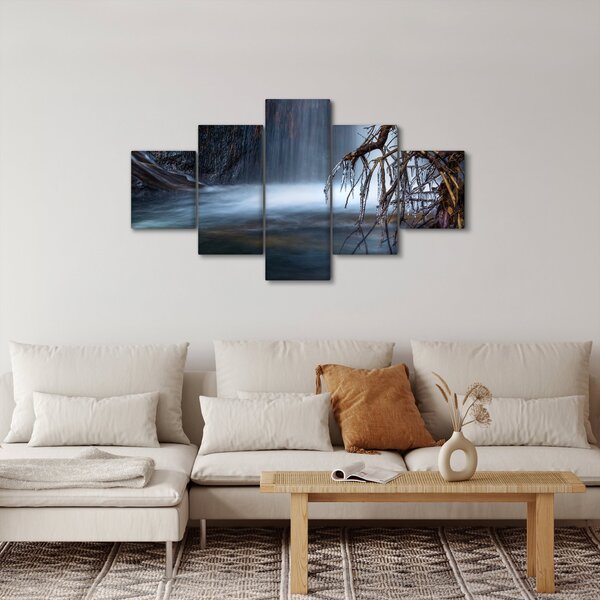 Obraz zimní laguny (125x70 cm)