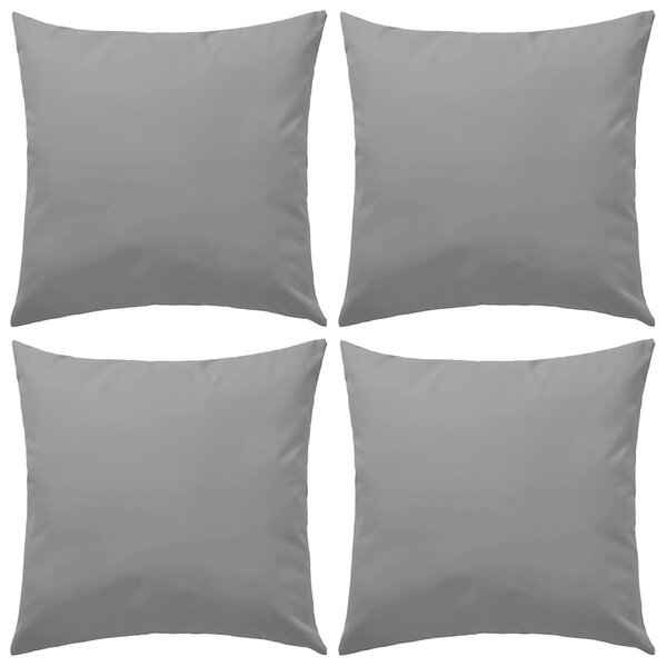 Venkovní polštářky 4 ks 45x45 cm šedé 132303