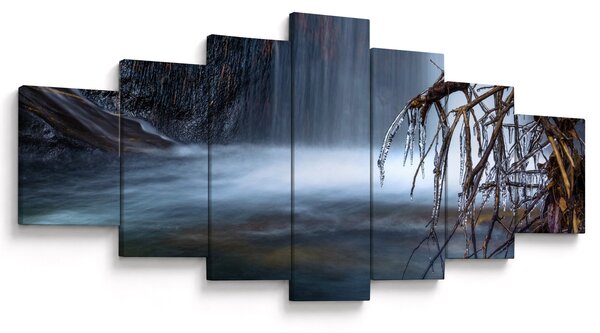 Obraz zimní laguny (210x100 cm)