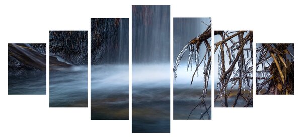 Obraz zimní laguny (210x100 cm)