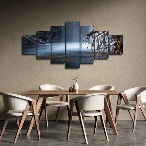 Obraz zimní laguny (210x100 cm)