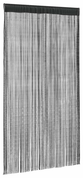 Provázkové záclony, 2 ks, 100x250 cm, černá 132400