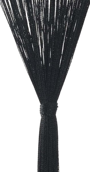 Provázkové záclony, 2 ks, 100x250 cm, černá 132400