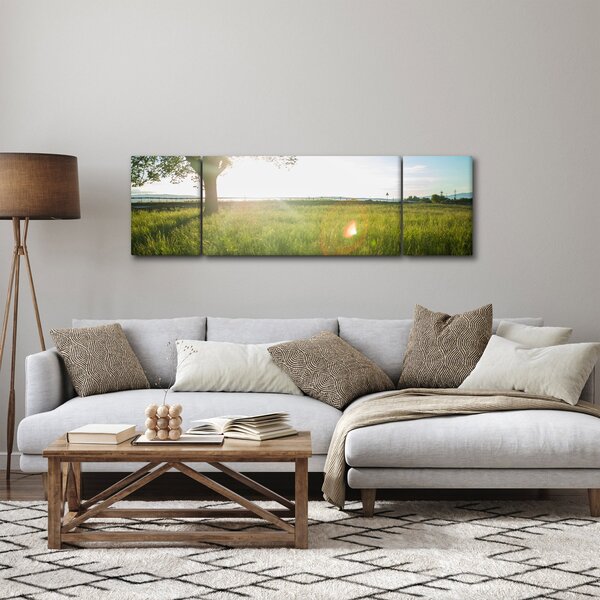 Obraz stromu v poli (170x50 cm)