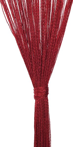 Provázkové záclony, 2 ks, 100x250 cm, vínová 132408