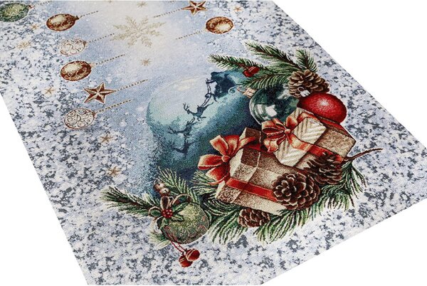 Gobelínový běhoun na stůl 45x140 cm Christmas time Barva Vícebarevná Rozměry 45x140 cm