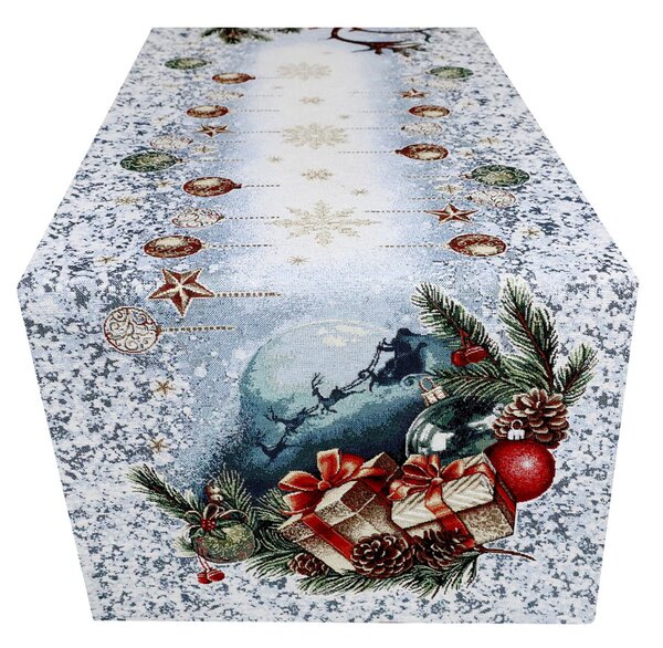 Gobelínový běhoun na stůl 45x140 cm Christmas time Barva Vícebarevná Rozměry 45x140 cm