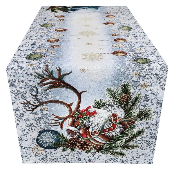 Gobelínový běhoun na stůl 45x140 cm Christmas time Barva Vícebarevná Rozměry 45x140 cm