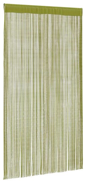 Provázkové záclony, 2 ks, 140x250 cm, zelená 132413