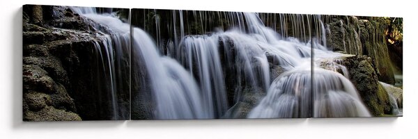 Obraz - Kaskády vodopádů (170x50 cm)