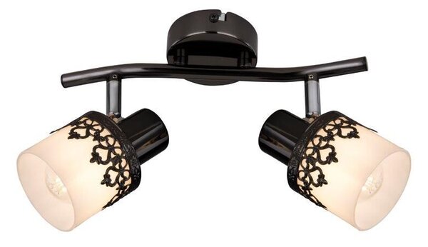 Rabalux 5342 Lacey bodové svítidlo / spot 270mm 2xE14 2x40W IP20 černá / bílá / chrom