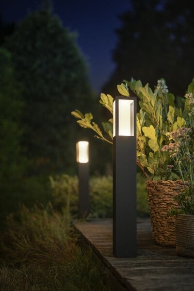 Philips HUE 17432/30 / P7 Impress venkovní zahradní sloupek 8W = 1200lm LED IP44 2200-6500K RGB