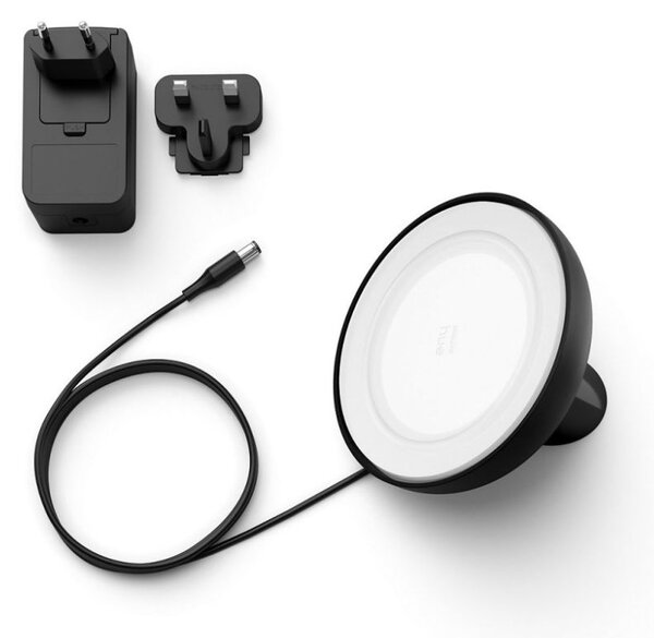Philips HUE Bloom Gen4 EU / UK dekorační stolní LED svítilna 7.1W / 500lm 2000-6500K černá Bluetooth