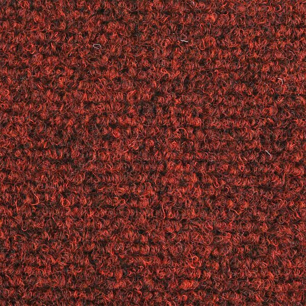 Schodové rohože samolepicí 15 ks 56 x 17 x 3 cm vínově červené půlkulaté 132694