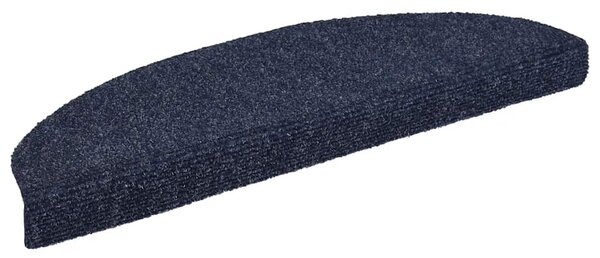Schodové rohože samolepicí 15 ks 65 x 21 x 4 cm modré, půlkulaté, velké 132701