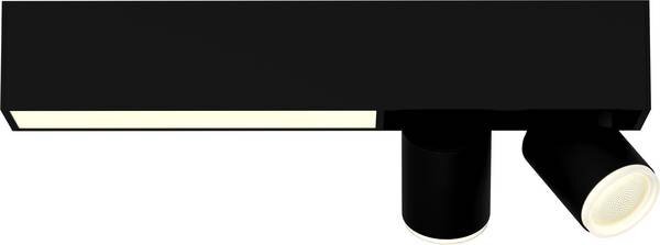 Philips HUE 50610/30 / P7 Centris 2-spot stropní bodové LED svítidlo / spot 2xGU10 5.7W + 11W / 1600lm 2000-6500K černá Bluetooth