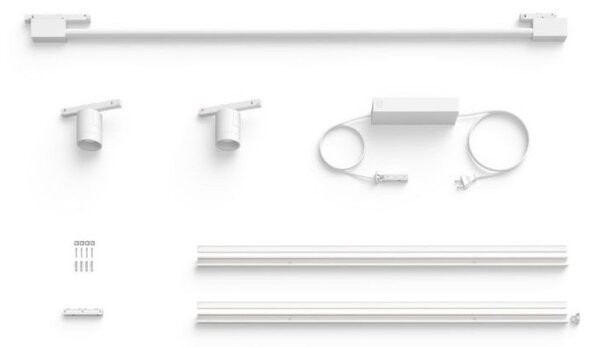 8719514407909 Philips Hue White and Color Ambiance Perifo LED nástěnné svítidlo bodové - souprava s Gradient trubicí 39,9W/2x490lm,1x1820lm 2000-6500K+RGB bílé