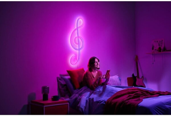 Philips Wiz Colors 8720169072510 neon flex strip LED pás 3000mm LED 24W/150lm 2700-5000K+RGB bílá Type-C