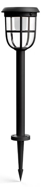 Philips 8720169267213 UltraEfficient Solar Radii solární stojanové svítidlo/zahradní sloupek se senzorem PIR LED 1,3W/250lm 3000K IP44 černá