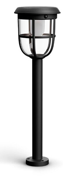 Philips 8720169267213 UltraEfficient Solar Radii solární stojanové svítidlo/zahradní sloupek se senzorem PIR LED 1,3W/250lm 3000K IP44 černá