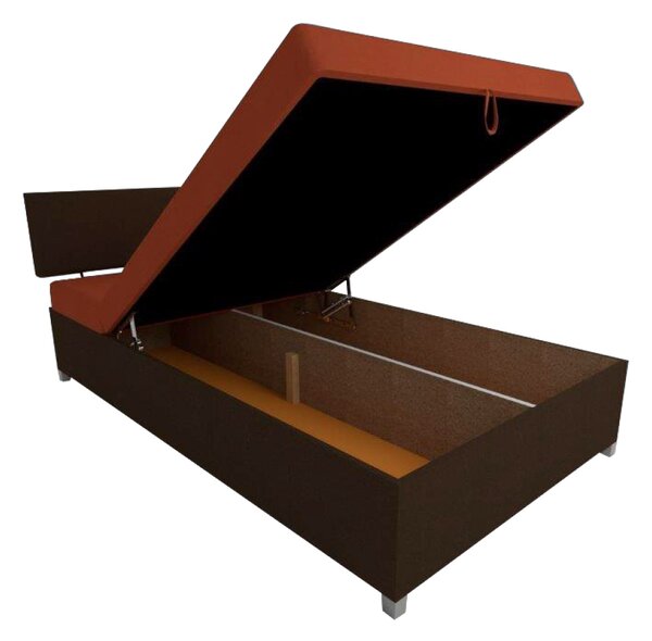 Polohovací válenda s úložným prostorem 110x200 ORNOVA - modrá / černá