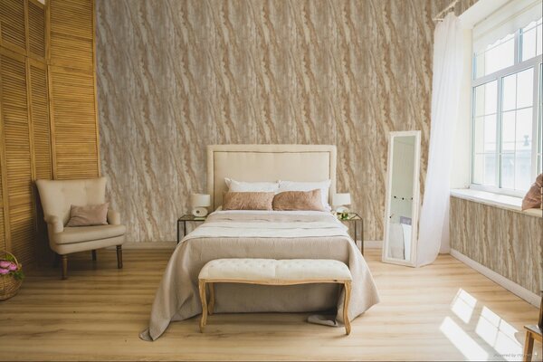 Luxusní vliesová tapeta na zeď, hnědá, béžová, imitace mramoru, A81703, Structured Walls, Grandeco