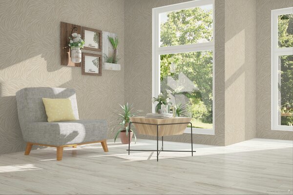 Vliesová tapeta na zeď, krémová, imitace látky, A84101, Structured Walls, Grandeco