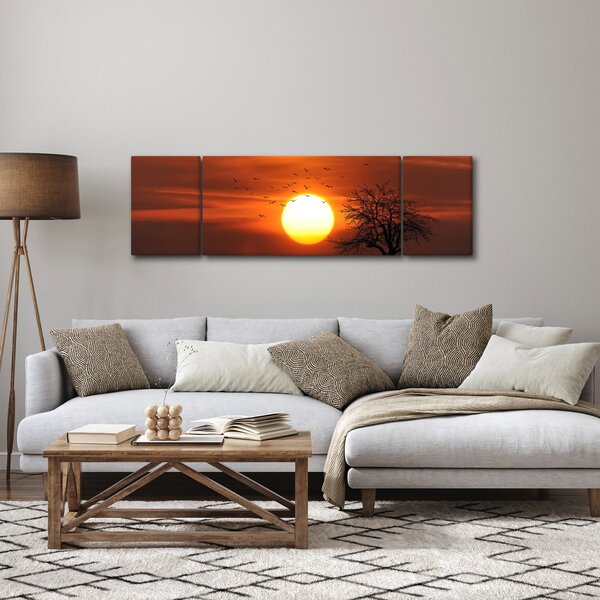 Obraz - Západ slunce (170x50 cm)