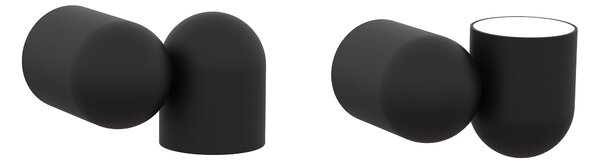 Mantra 7295 Ios, nástěnné/stropní svítidlo 1xGU10, černá, průměr 6cm