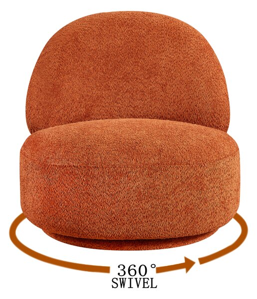 KŘESLO, dřevo, textil, rezavá Carryhome - Křesla klasická