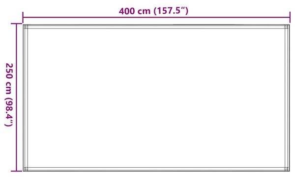 Koberec ke stanu 250 x 400 cm HDPE tmavě zelený 133639