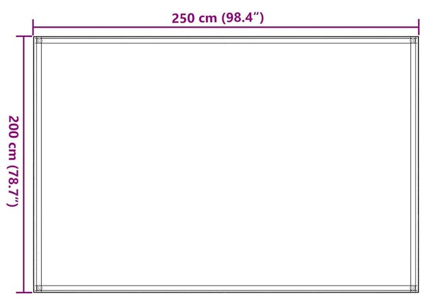 Koberec ke stanu 250 x 200 cm HDPE zelený 133637