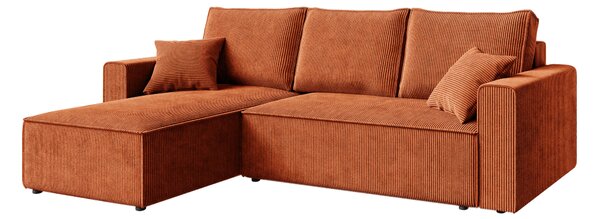 Rohová sedací souprava Cordova (cihlová) (L). Akce -11%