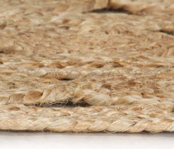 Ručně vyrobený koberec ze splétané juty 120 cm 133711