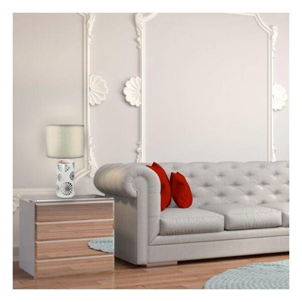 Rabalux 6029 Ginger stolní svítidlo / lampička 250mm 1xE27 1x60W IP20 stříbrná / šedá