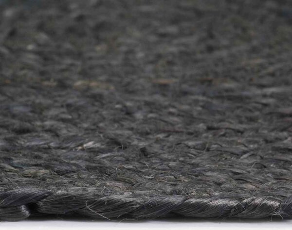Prostírání 4 ks tmavě šedé 38 cm kulaté juta 133836