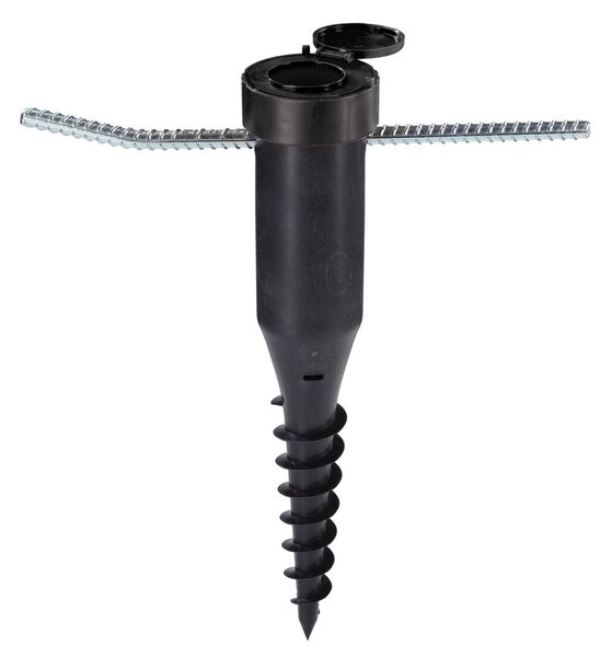 Ukotvovací držák s centrujícím mechanismem pro sušáky na prádlo LINOMATIC LEIFHEIT 85607