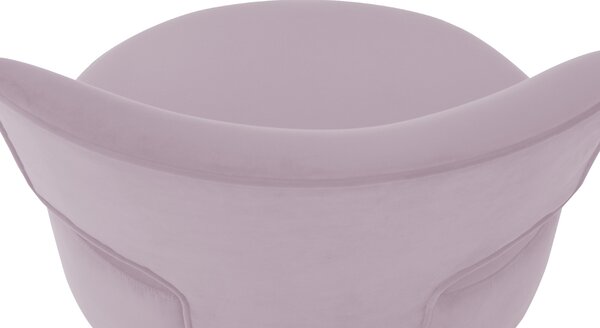 Nordic Design Růžové sametové křeslo Full