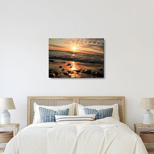 Obraz - Západ slunce do oceánu (70x50 cm)