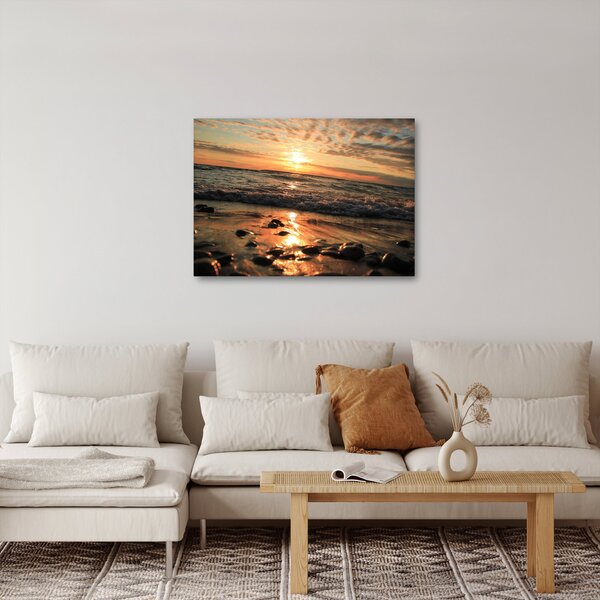 Obraz - Západ slunce do oceánu (70x50 cm)